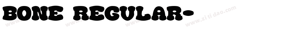 Bone Regular字体转换